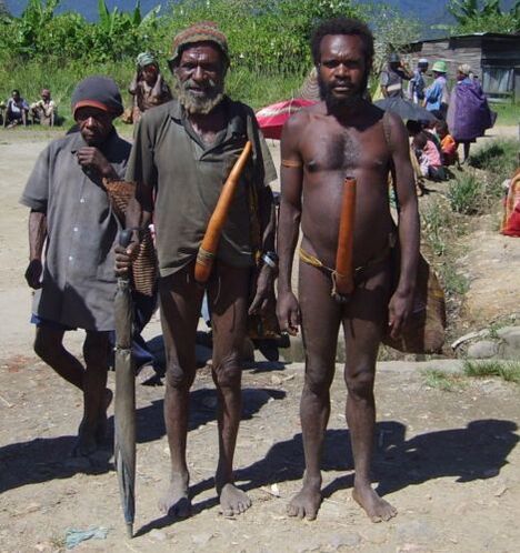 Hommes de la Tribus africaine